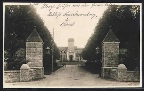 Foto-AK Gulbene, Schloss Neuschwananburg