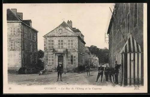 AK Guéret, La Rue de l`Étang et la Caserne