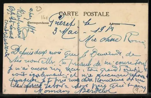 AK Guéret /Creuse, Route de Moulins avec passants et bâtiments historiques