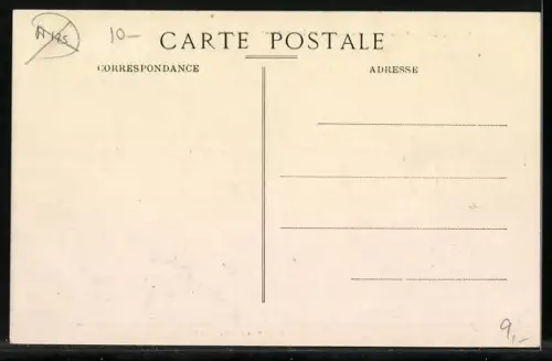 AK Ahun /Creuse, La Mairie et la route de Limoges