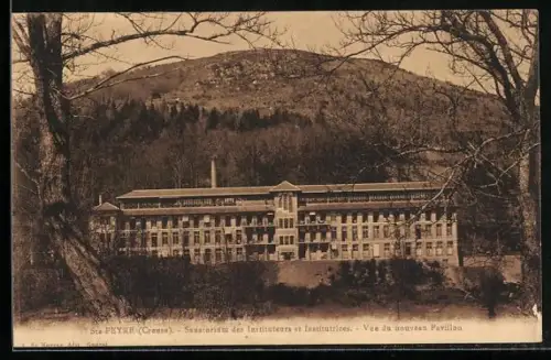 AK Ste-Feyre /Creuse, Sanatorium des Instituteurs et Institutrices, Vue du nouveau Pavillon