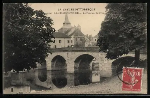 AK La Celle-Dunoise /Creuse, Le Pont sur la Creuse
