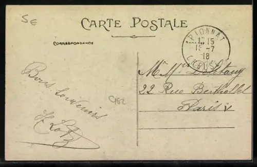 AK La Celle-Dunoise /Creuse, Le Pont sur la Creuse