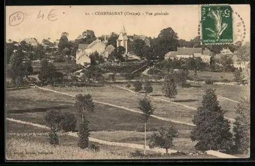 AK Champagnat /Creuse, Vue générale