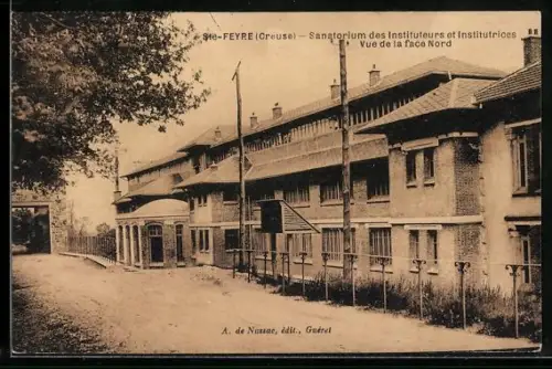 AK Ste-Feyre /Creuse, Sanatorium des Instituteurs et Institutrices, Vue de la face Nord