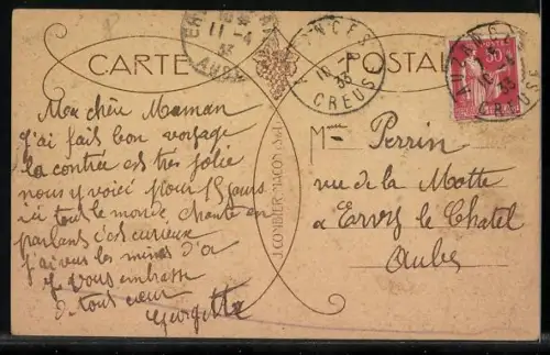 AK Auzances /Creuse, Chapelle Ste-Anne et vue du village pittoresque