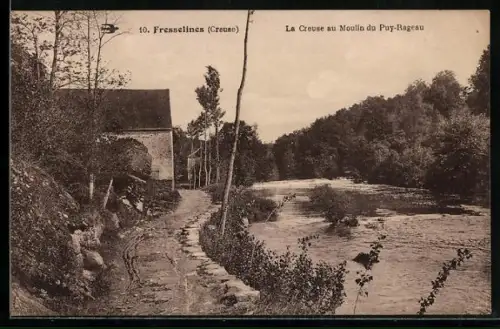 AK Fresselines /Creuse, La Creuse au Moulin du Puy-Rageau