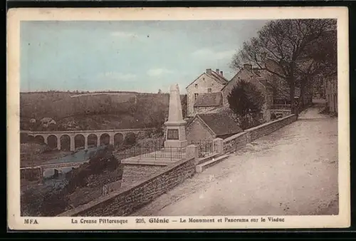 AK Glénic, Le Monument et Panorama sur le Viaduc