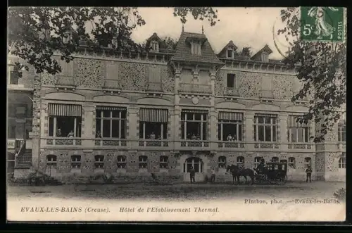 AK Evaux-les-Bains /Creuse, Hôtel de l`Établissement Thermal