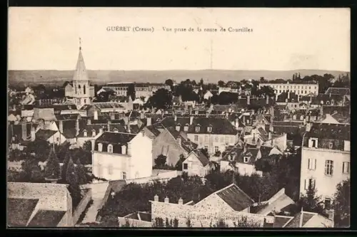 AK Guéret /Creuse, Vue prise de la route de Courtille