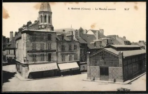 AK Guéret /Creuse, Le Marché couvert