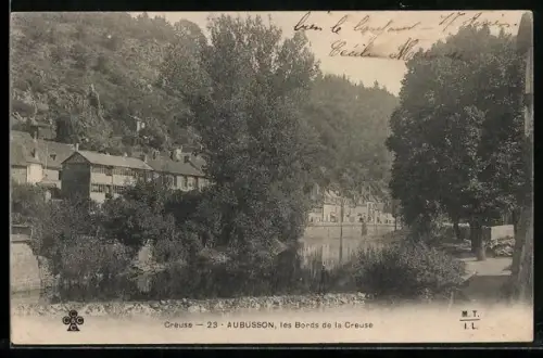 AK Aubusson /Creuse, Les Bords de la Creuse
