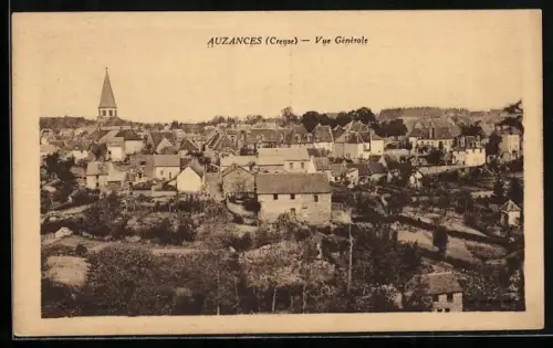 AK Auzances /Creuse, Vue Générale
