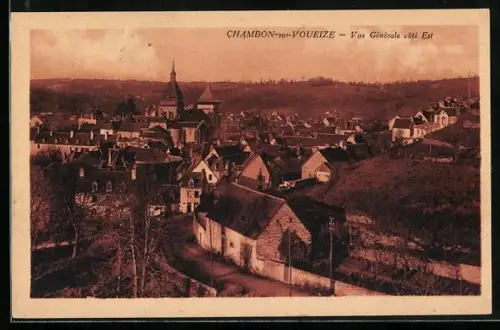 AK Chambon-sur-Voueize, Vue générale côté Est