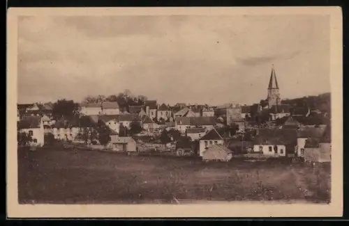 AK Auzances /Creuse, Vue générale du village avec église et maisons environnantes