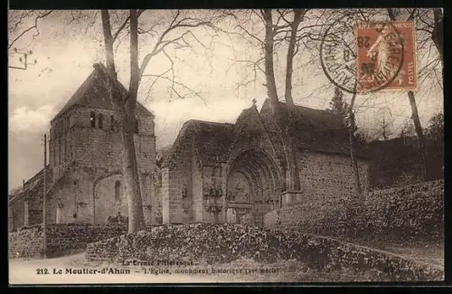 AK Le Moutier-d`Ahun, L`Église, monument historique du XIIe siècle