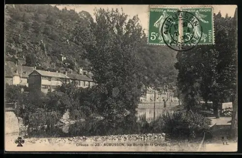 AK Aubusson /Creuse, Les Bords de la Creuse