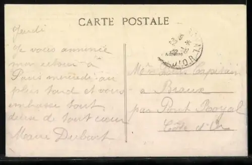 AK Dun-le-Palleteau /Creuse, L`Église et l`Avenue d`Aigurande