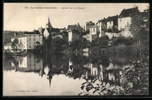 AK La Celle-Dunoise, Jardin sur la Creuse