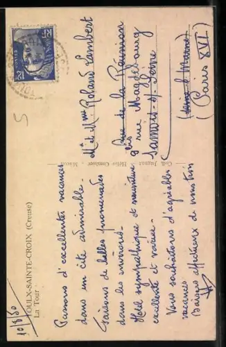 AK Toulx-Sainte-Croix /Creuse, La Tour