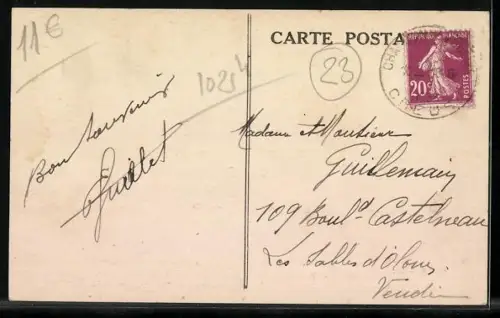 AK Chambon-sur-Voueize /Creuse, Pont en dos d`âne du Moyen-Âge sur la Voueize