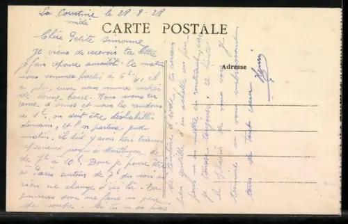 AK La Celle-Dunoise /Creuse, Vue générale du village pittoresque et de son pont sur la rivière