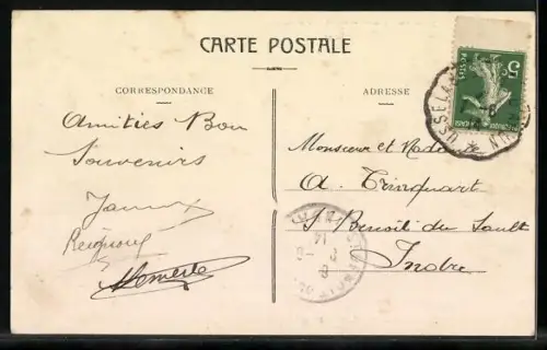 AK La Courtine /Creuse, Vue Générale, 1re Brigade