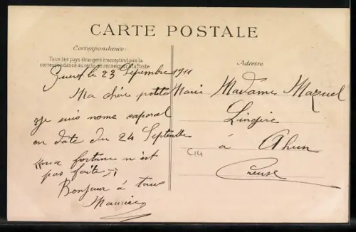 AK Sainte-Feyre /Creuse, Ruines du Château de Lapeyras