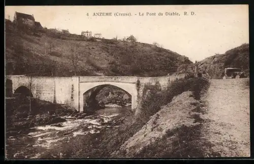 AK Anzême /Creuse, Le Pont du Diable
