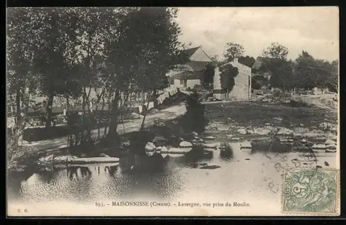 AK Maisonnisse /Creuse, Lavergne, vue prise du Moulin