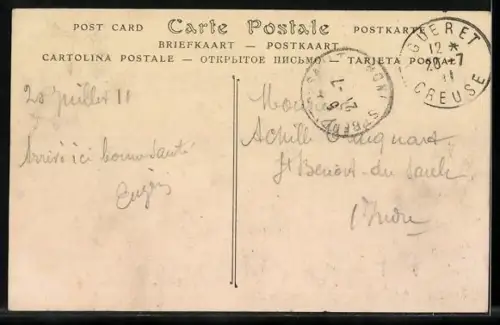 AK Anzême /Creuse, Vue sur les Montagnes