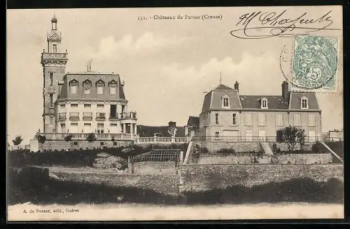 AK Fursac /Creuse, Châteaux de Fursac