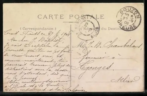 AK La Courtine /Creuse, Vue générale du Camp