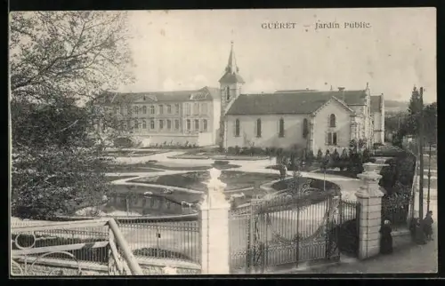AK Guéret, Jardin Public et bâtiments environnants