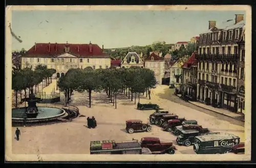 AK Guéret, Creuse, La Place d`Armes et le Palais de Justice