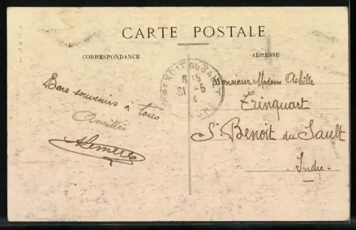 AK La Courtine /Creuse, Quartier de la Gare et le Camp