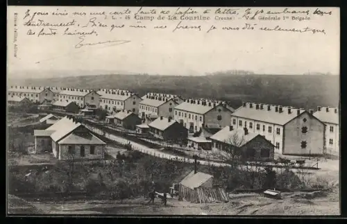 AK La Courtine /Creuse, Vue générale du camp