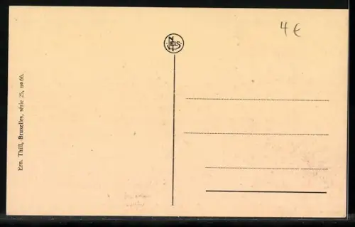 AK Anvers, Rue Leys vers la Gare Centrale, Strassenbahn