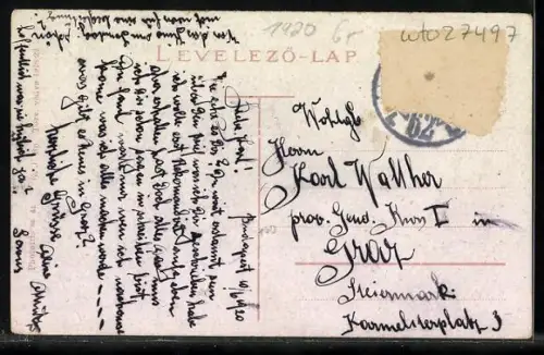 AK Budapest, Margarethenbrücke mit Strassenbahn