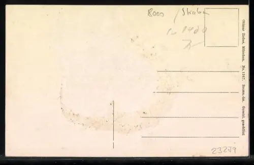 AK München, Justizpalast mit Strassenbahnen