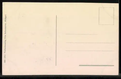 AK Stuttgart, Königsplatz, Partie mit Strassenbahnen