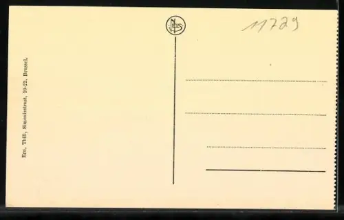 AK Bruxelles, Avenue Louise mit Strassenbahn