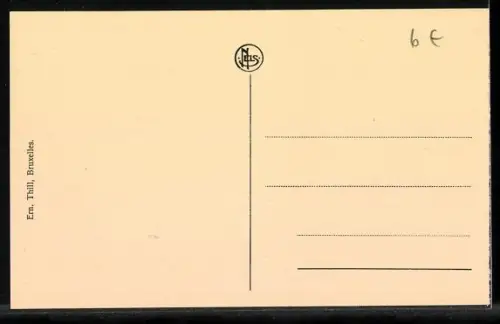 AK Bruxelles, Place de la Bourse et Boulevard Anspach, Strassenbahn