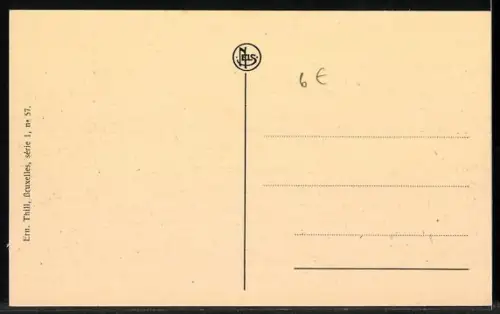 AK Bruxelles, Place Rogier et Boulevard Botanique, Strassenbahn