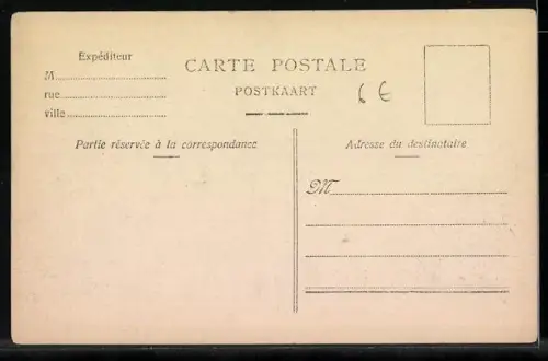 AK Bruxelles, place Royale, Denkmal und Strassenbahnen