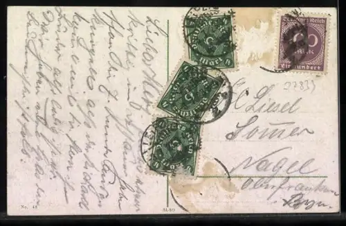 AK Strassenbahn vor dem Neuen Rathaus von Leipzig