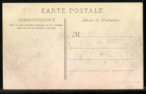 AK Marseille, La Cannebiere, Strassenpartie mit Strassenbahn