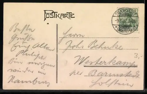 AK Frankfurt a. M., Partie am Eschenheimer Thor mit Strassenbahnen