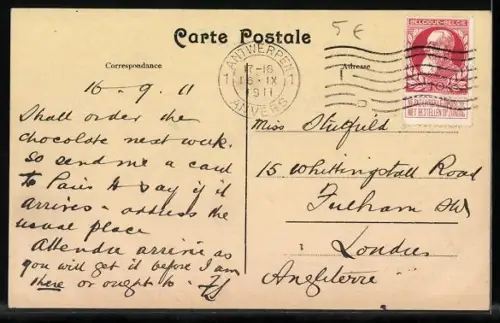 AK Anvers, L`Avenue De Keyser, Strassenbahn