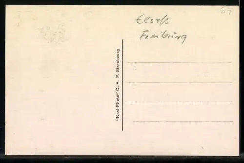 AK Strasbourg, Les Ponts Couverts, Strassenbahn